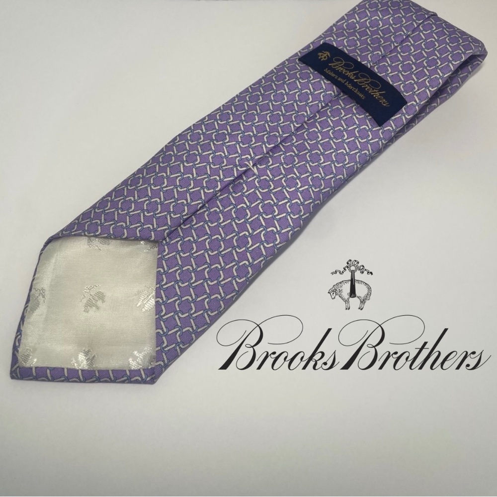 Authentic Brooks Brothers Purple Silk Tie